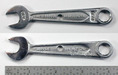 [Indestro Select Steel 3/8x7/16 Open+Box Wrench]