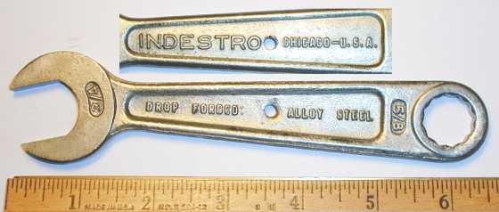 [Indestro Chicago 5/8x3/4 Open+Box Wrench]