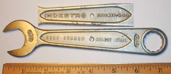 [Indestro Chicago 3/4x7/8 Open+Box Wrench]