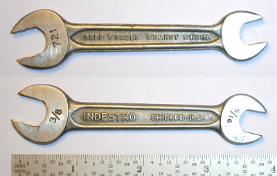 [Indestro Chicago 721 5/16x3/8 Open-End Wrench]
