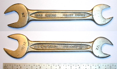 [Indestro Chicago No. 25 1/2x19/32 Open-End Wrench]