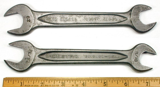 [Indestro Chicago No. 29 11/16x24/32 Open-End Wrench]