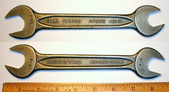 [Indestro Chicago No. 731-A 3/4x7/8 Open-End Wrench]