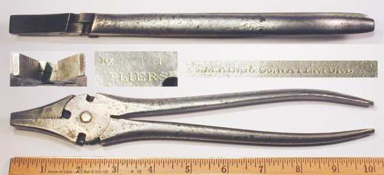 [J.M. King 10 Inch Button's Pattern Pliers]