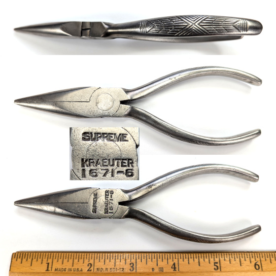 [Kraeuter 1671-6 Supreme 6 Inch Needlenose Pliers]