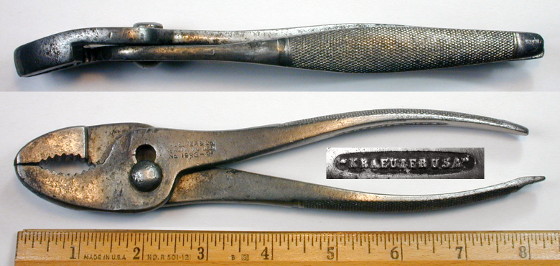 [Kraeuter 1923-8 8 Inch Bent-Nose Combination Pliers]