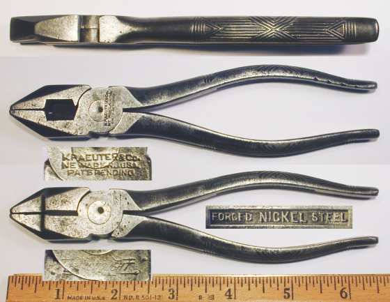 [Kraeuter Early 2801-6 Dreadnought 6 Inch Lineman's Side-Cutting Pliers]