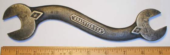 [Kraeuter B2426 3/4x13/16 S-Shaped Open-End Wrench]