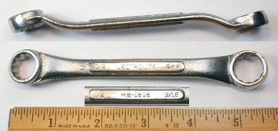 [Lectrolite M-1618 1/2x9/16 Short Offset Box Wrench]