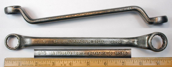 [Lectrolite 3003 Chrome Vanadium Steel 5/8x11/16 Offset Box Wrench]