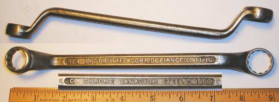 [Lectrolite 3003 Chrome Vanadium Steel 5/8x11/16 Offset Box Wrench]