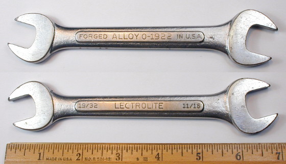 [Lectrolite O-1922 19/32x11/16 Open-End Wrench]