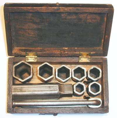 [Mossberg Early No. 6 Pressed-Steel Socket Set]