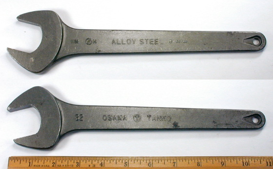 [Osaka Tanko 32mm Open-End Wrench]