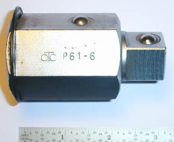 [OTC P-61-6 1.5-Hex To 3/4 Square Adapter Plug]