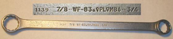 [Plomb WF-83 (1139) 3/4x7/8 Box-End Wrench]