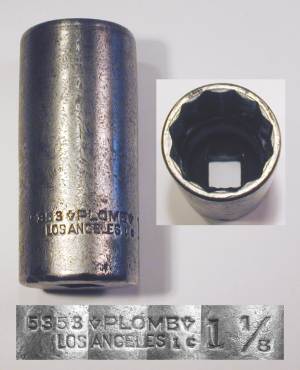 [Plomb 5353 1/2-Drive 1-1/8 Deep Socket]