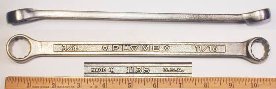 [Plomb 1135 11/16x3/4 Box-End Wrench]