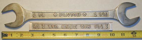 [Plomb 3050 1-1/16x1-1/8 Open-End Wrench]