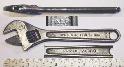 [Proto 704-S Plomb Tool Co. 4 Inch Adjustable Wrench]