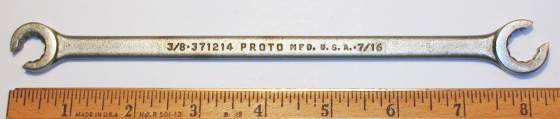 [Proto 371214 3/8x7/16 Double-Flare Wrench]