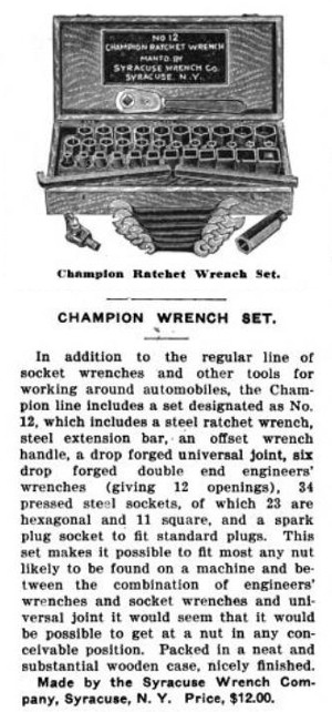 [1916 Notice for Champion No. 12 Set]