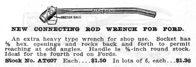 [1924 Catalog Listing for Hinsdale 5/8 Flex Socket Wrench]