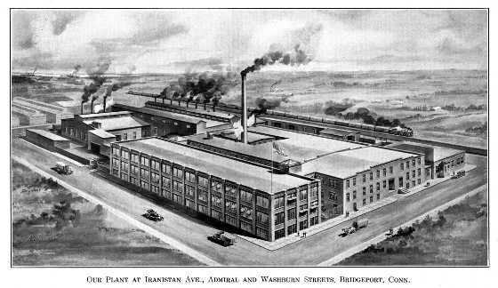[Illustration of Bridgeport Hardware Factory from 1923 Catalog]