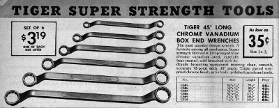 [1942 Listing for Tiger Tools Deep Offset Box Wrenches]