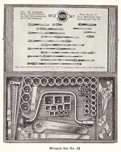 [1918 Catalog Listing for Walden No. 12 Socket Set]