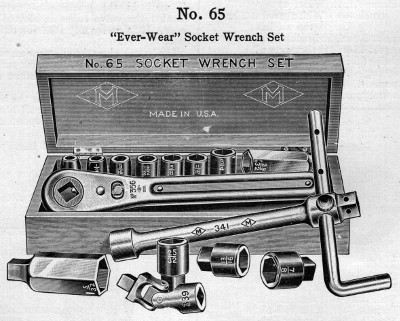 [1924 Catalog Listing of Mossberg No. 65 Ever-Wear Socket Set]