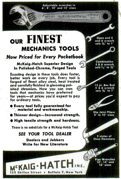 [1950 Ad for McKaig-Hatch Tools]