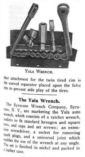 [1908 Notice for Yala Wrench Set]
