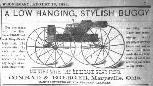 [1884 Advertisement Mentioning Herbrand Running Gear]