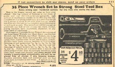 [Catalog Listing for Ray 35-Piece Socket Set]