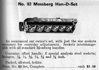[1928 Catalog Listing for Mossberg No. 83 Han-D-Set]