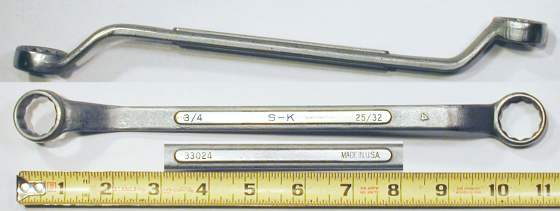 [S-K 33024 3/4x25/32 Offset Box Wrench]