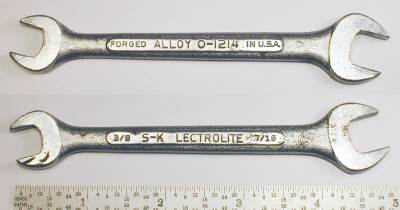 [S-K Lectrolite O-1214 3/8x7/16 Open-End Wrench]