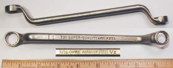 [Super-Quality 731 1/2x9/16 Offset Box Wrench]