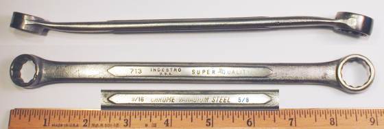 [Indestro Super-Quality 713 9/16x5/8 Box-End Wrench]