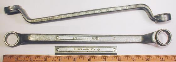 [Super-Quality (X-Circle) 733 3/4x25/32 Offset Box Wrench]