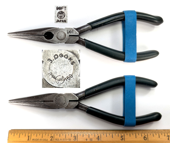 [Three Peaks RP-150 98FT 150mm Spring-Loaded Needlenose Pliers]