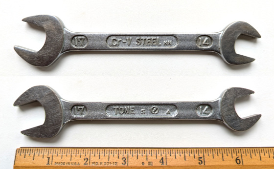[Tone S-1417 KN 14x17mm Open-End Wrench]