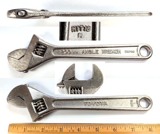 [Later Toyota 200mm Adjustable Wrench]
