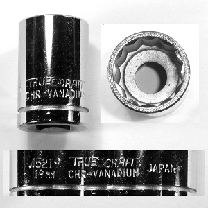 [Truecraft 45219 1/2-Drive 19mm Socket]