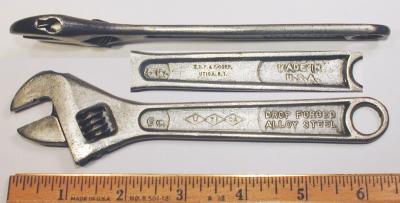 [Utica Early No. 91 6 Inch Adjustable Wrench]