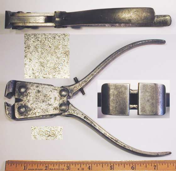 [Utica No. 3 Hall's Patent Compound Leverage Nippers]