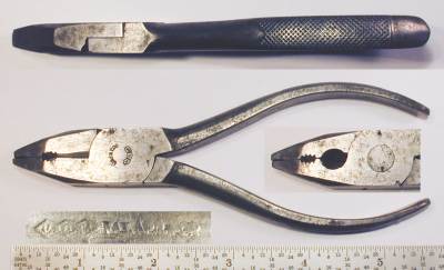 [Utica Early No. 25 5.5 Inch Combination Flat Nose and Burner Pliers]