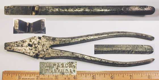 [Utica Early 8 Inch Button's Pattern Pliers]