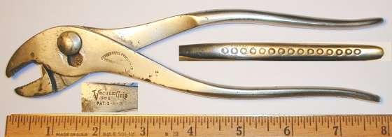 [Vacuum Grip No. 308 Slip-Joint Angle-Nose Battery Pliers]